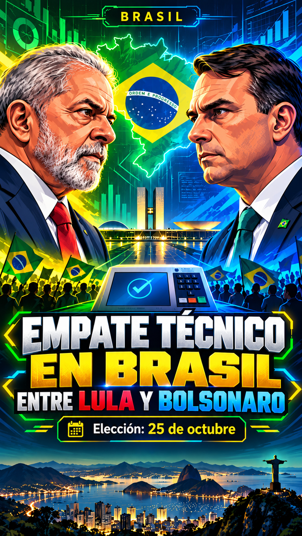 Brasil llega a la elección con empate técnico entre Lula y Flávio Bolsonaro: cuatro encuestas revelan una disputa voto a voto