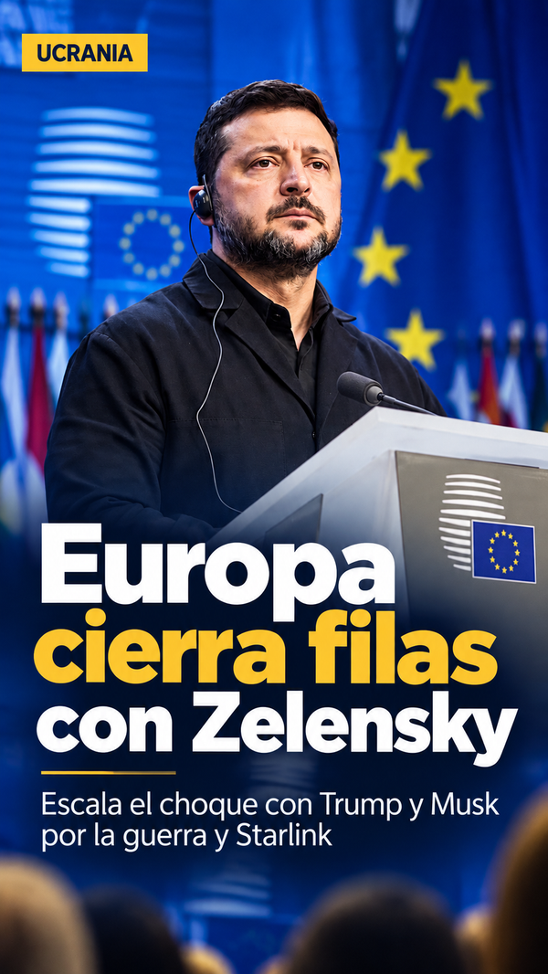 Europa cierra filas con Zelensky mientras escala su choque con Trump y Musk por la guerra con Rusia