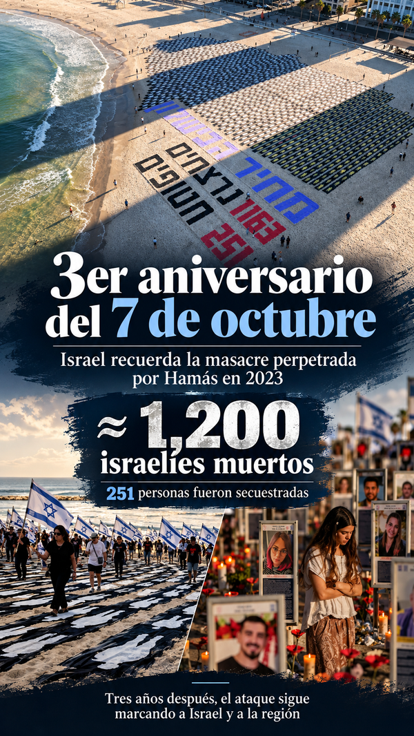 Israel recuerda a sus muertos y secuestrados a tres años de la masacre del 7 de octubre