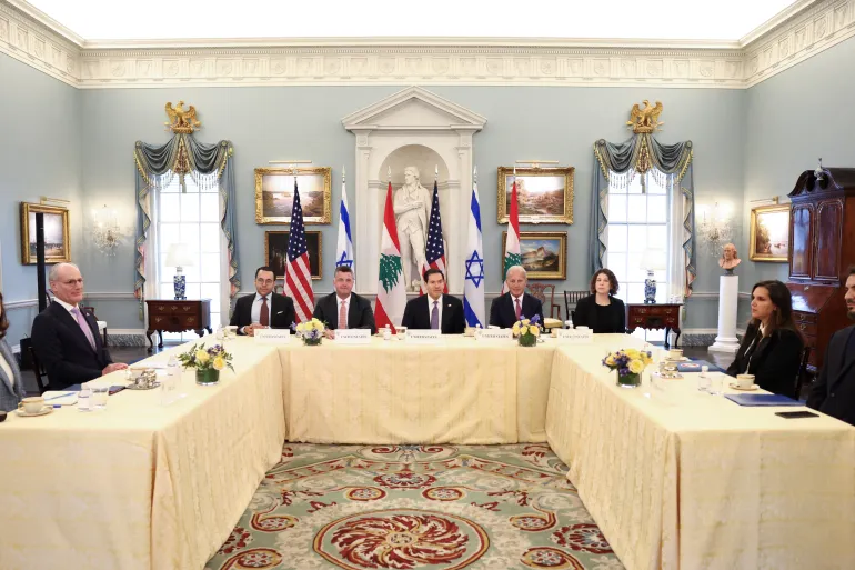 Israel & Lebanon Hold Direct Talks Brokered By U.S.