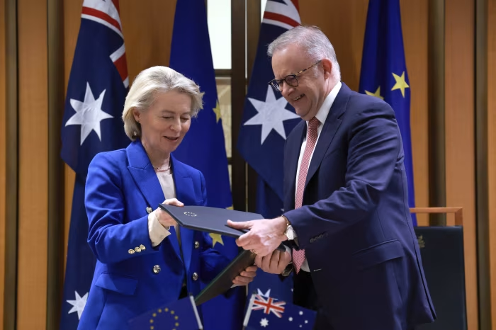 Australia Inks Free Trade & Security Deal With The E.U.