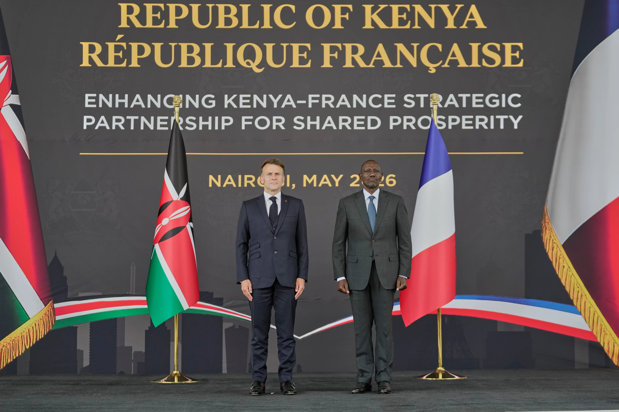 Macron Embarks On Africa Summit In Kenya