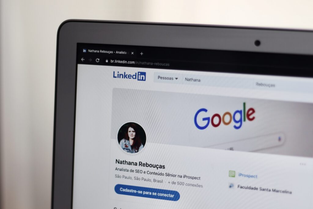 search contacts on LinkedIn
