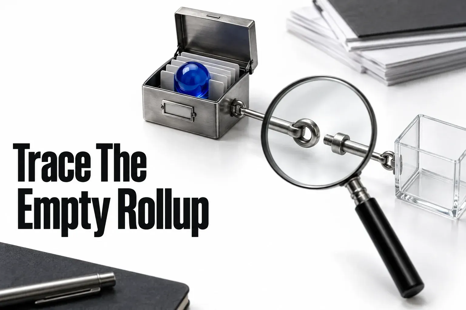 A source value is traced through an unseated relation toward an empty summary