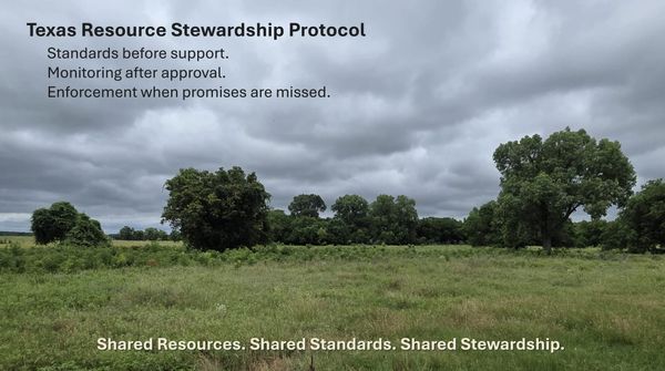 The Texas Resource Stewardship Protocol Is Ready for Review