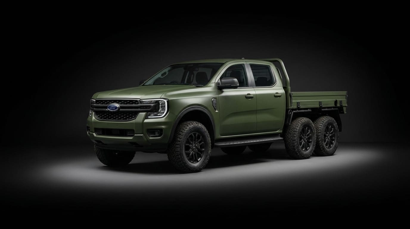 Ford Ranger — Front three-quarter (45°)