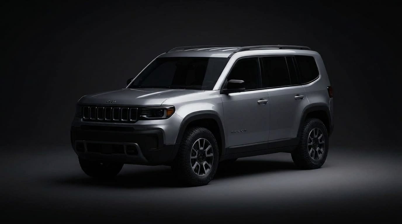 Jeep Recon sedd snett framifrån från motsatt sida i en konsekvent produktmiljö.