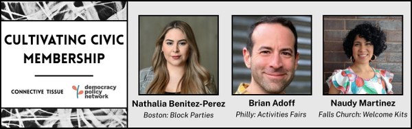 "Cultivating Civic Membership" online workshop on September 25th