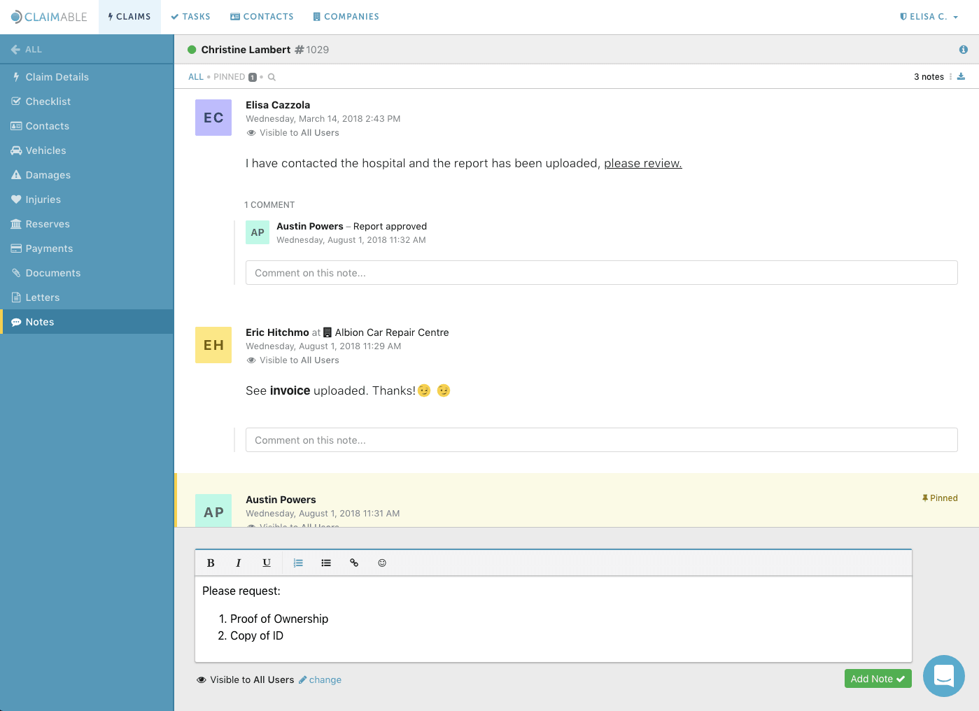 Announcing new Notes features - formatting, searching and exporting!  💥