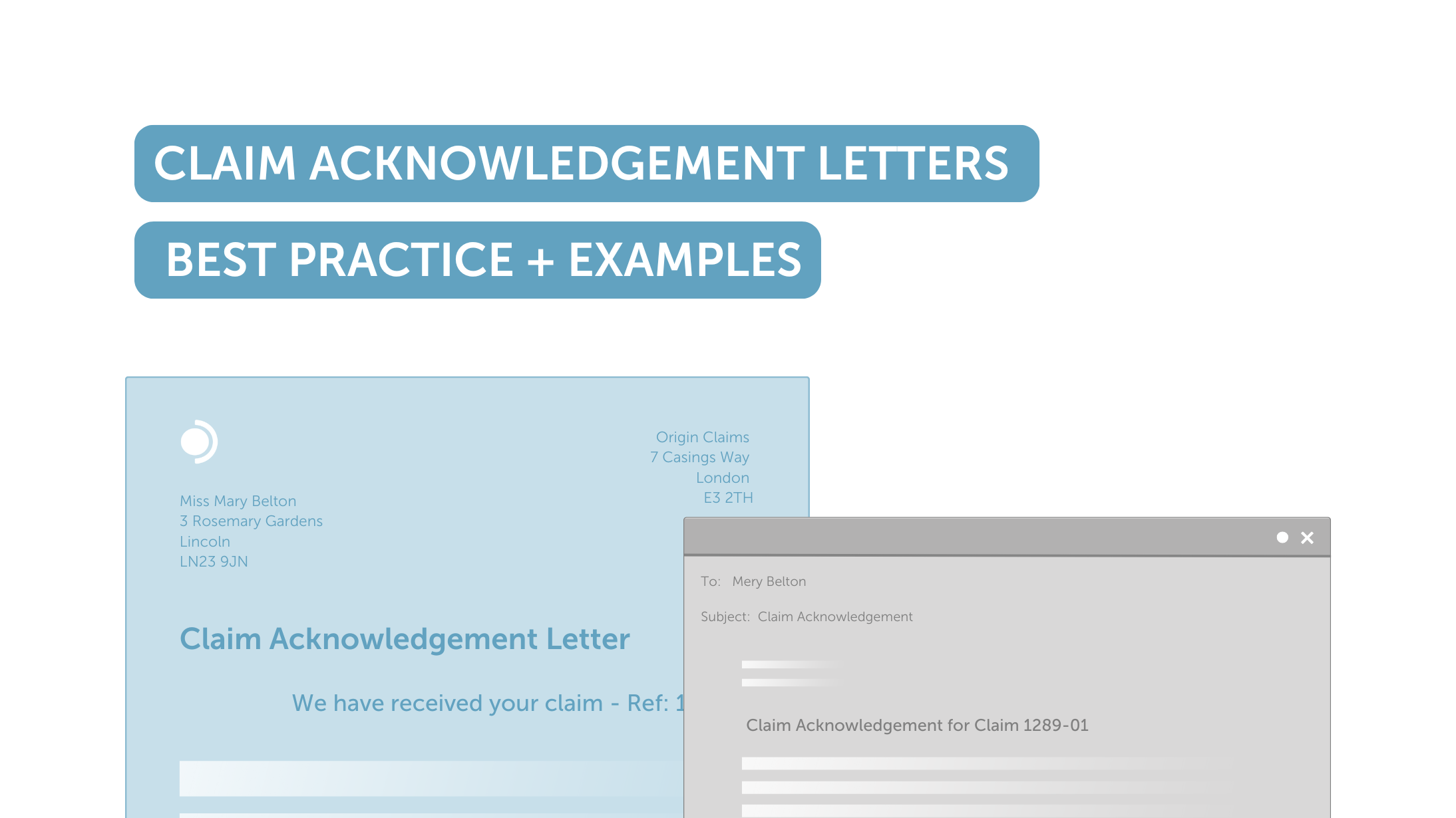 Claim Acknowledgement Letters Best Practice + Examples