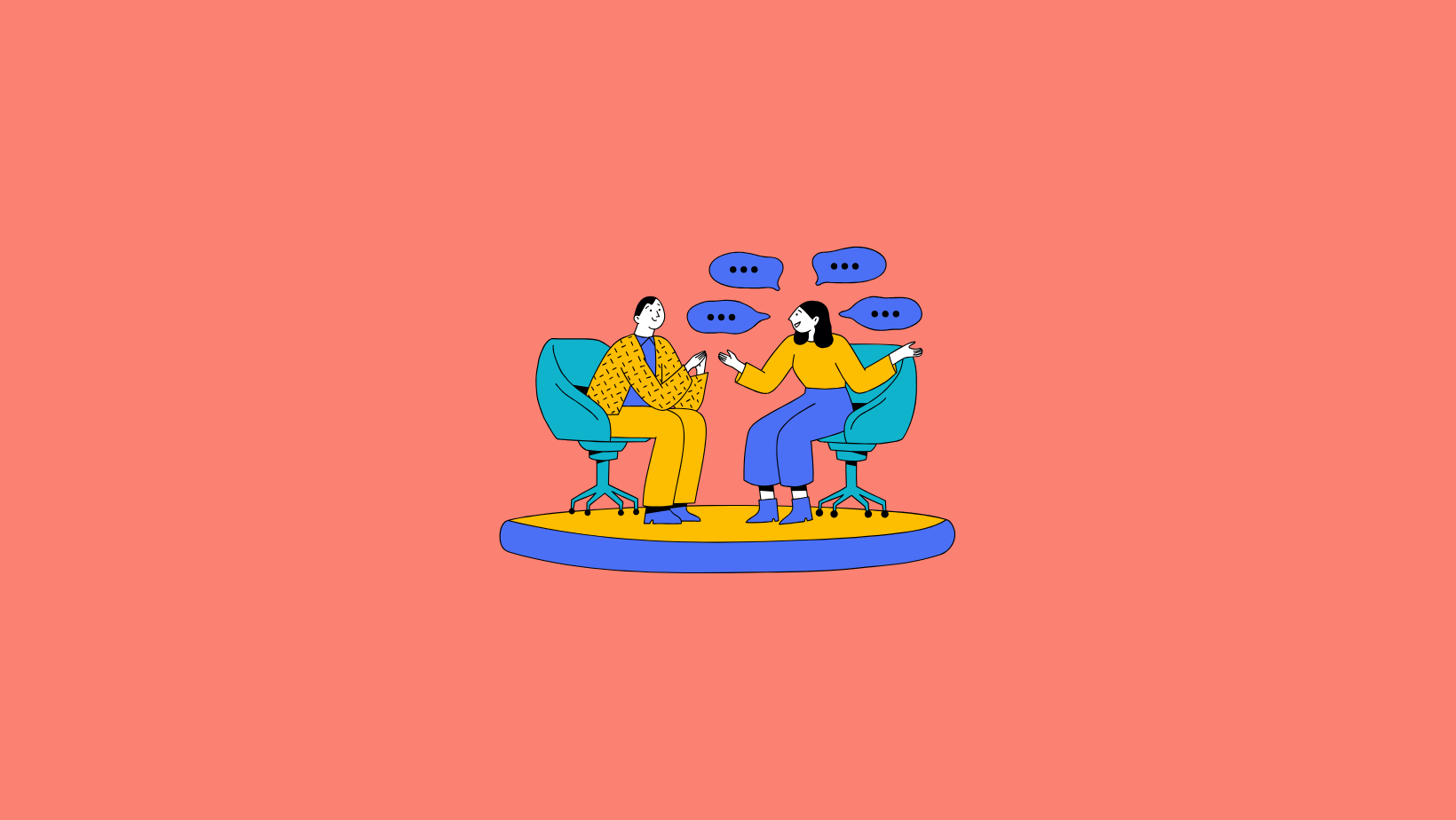 Popwork AI annual reviews - best practices & template - illustration