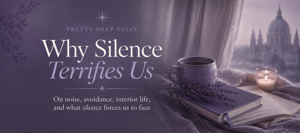 Why Silence Terrifies Us