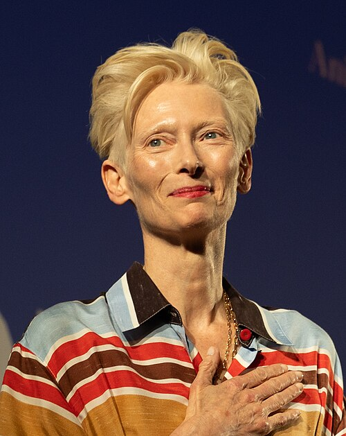Tilda Swinton at Cannes Film Festival. By Danielle Varenhorst&nbsp;/&nbsp;WikiPortraits, CC BY-SA 4.0, https://commons.wikimedia.org/w/index.php?curid=192721395