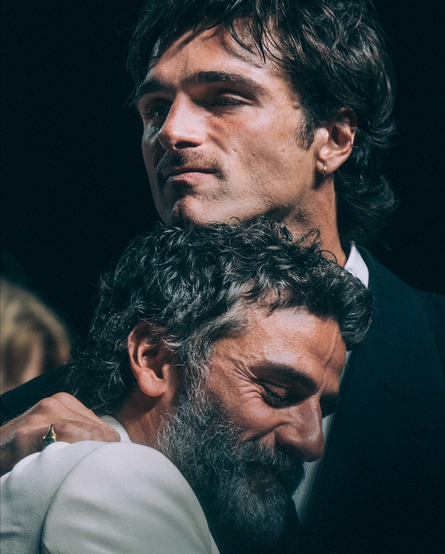 Jacob Elordi and Oscar Isaac at world premiere of Guillermo del Toro’s Frankenstein on August 30, 2025, at the 82nd Venice International Film Festival. By Astra Marina Cabras.