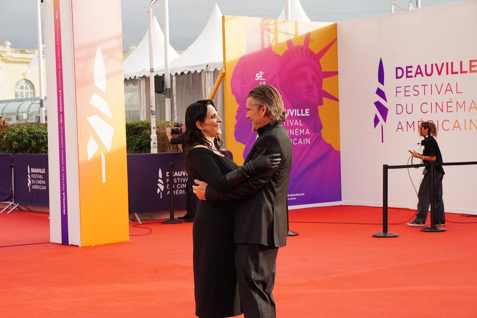 Juliette Binoche and Ethan Hawke at the opening ceremony.