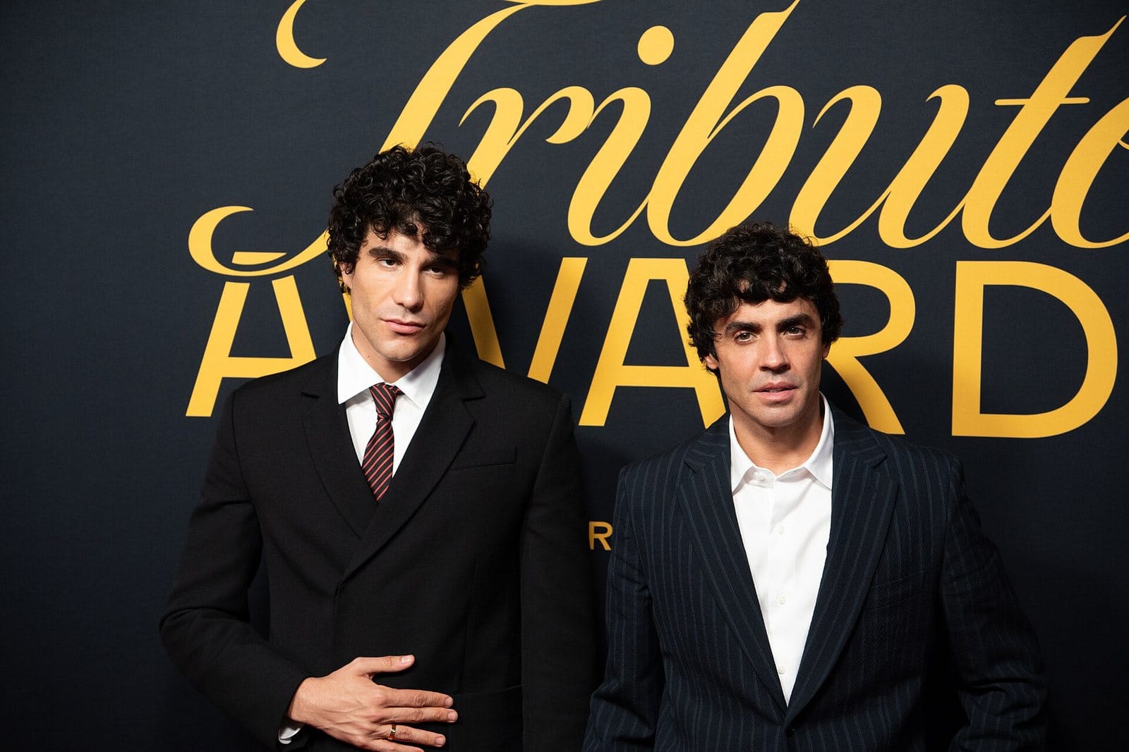 Javier Calvo and Javier Ambrossi, directors of La Bola Negra, at the TIFF Tribute Awards.