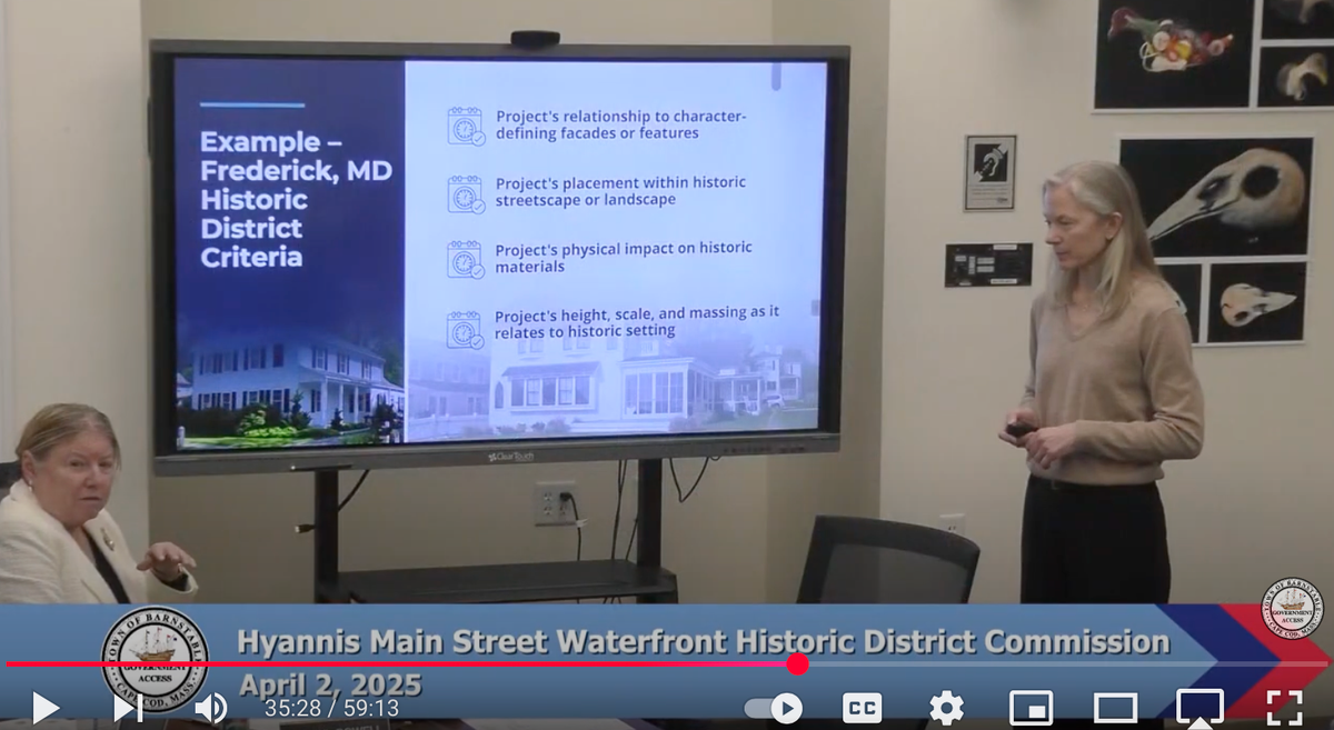 Hyannis Main Street Waterfront Historic District Commission | April 2, 2025