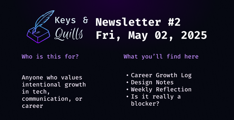 Newsletter #2: Fri, May 2, 2025