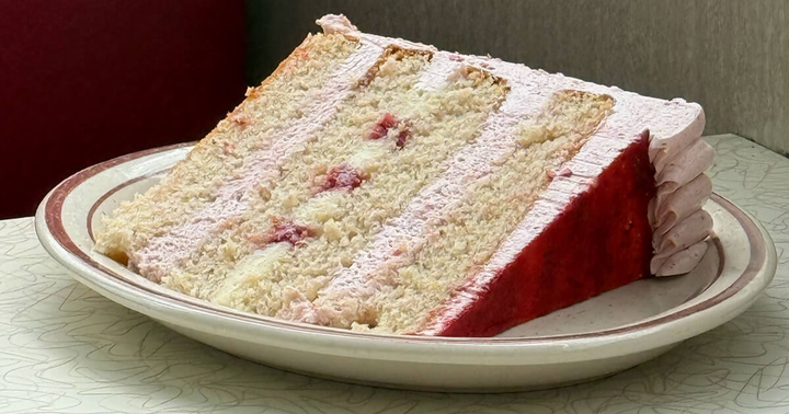 Beautiful Strawberry Cream Cake