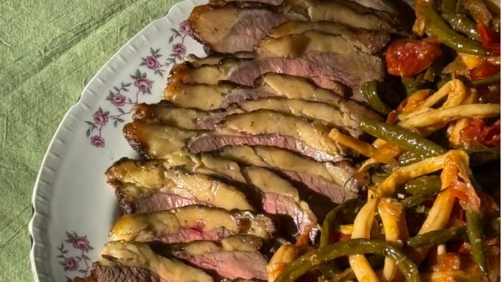 Cold Grilled Beef, Cold Braised Green Beans