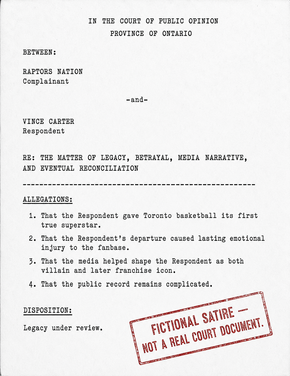 Vince Carter Vs Toronto