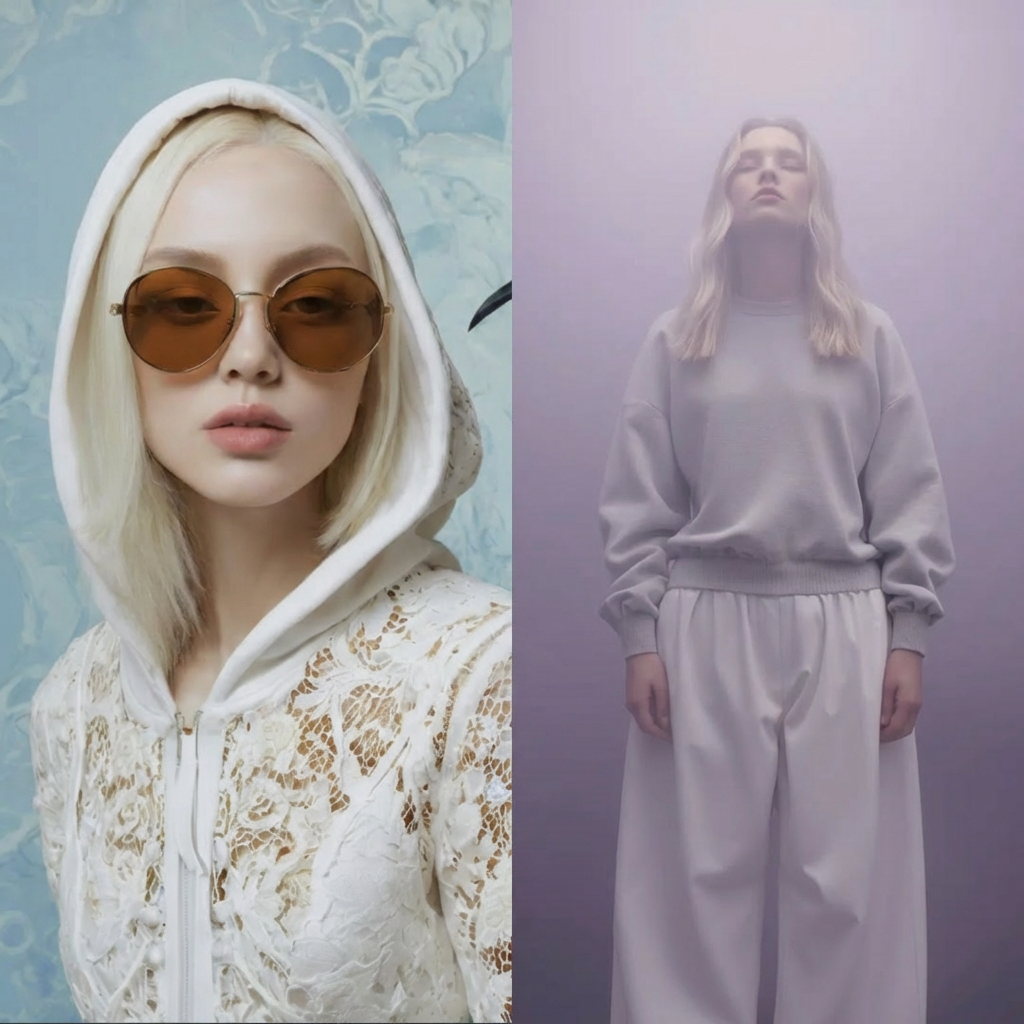 Creative reference images setting the aesthetic direction and identity baseline.