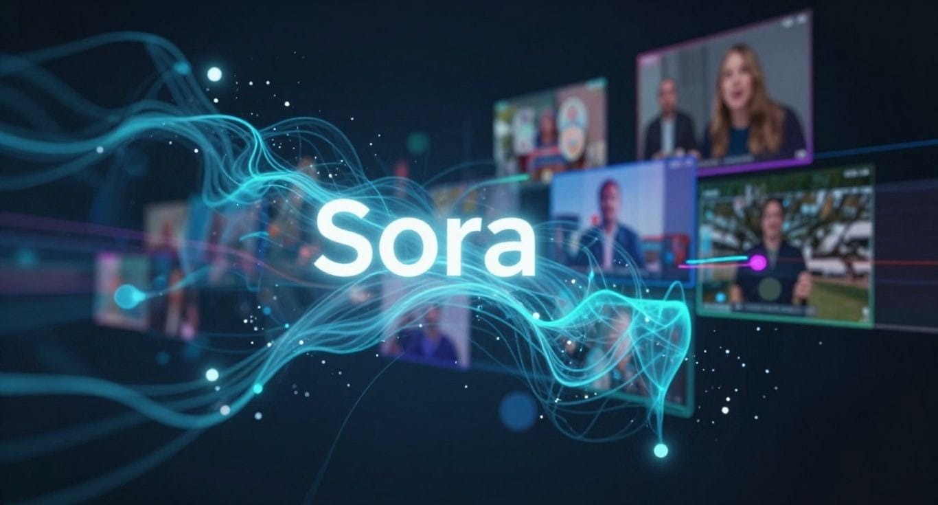 Sora AI transforming ideas into video assets.