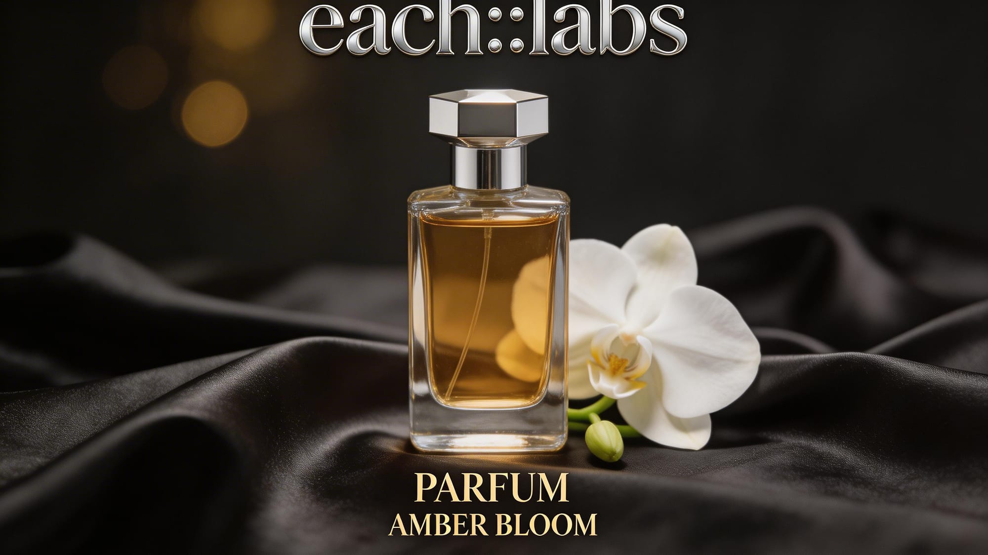 Bytedance Seedream V5 Lite generates a publication-ready luxury product visual accurate glass transparency, silk fabric sheen, soft bokeh lighting, and legible brand text rendered in one generation pass.