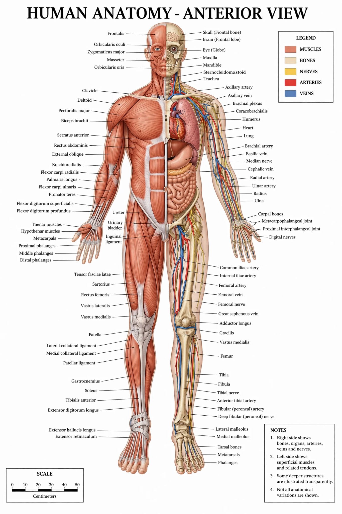 Human anatomy Diagram.