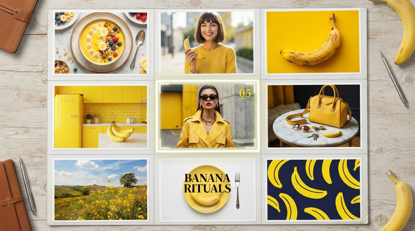 A campaign's worth of imagery around a single color story, generated fast and kept coherent across every frame.