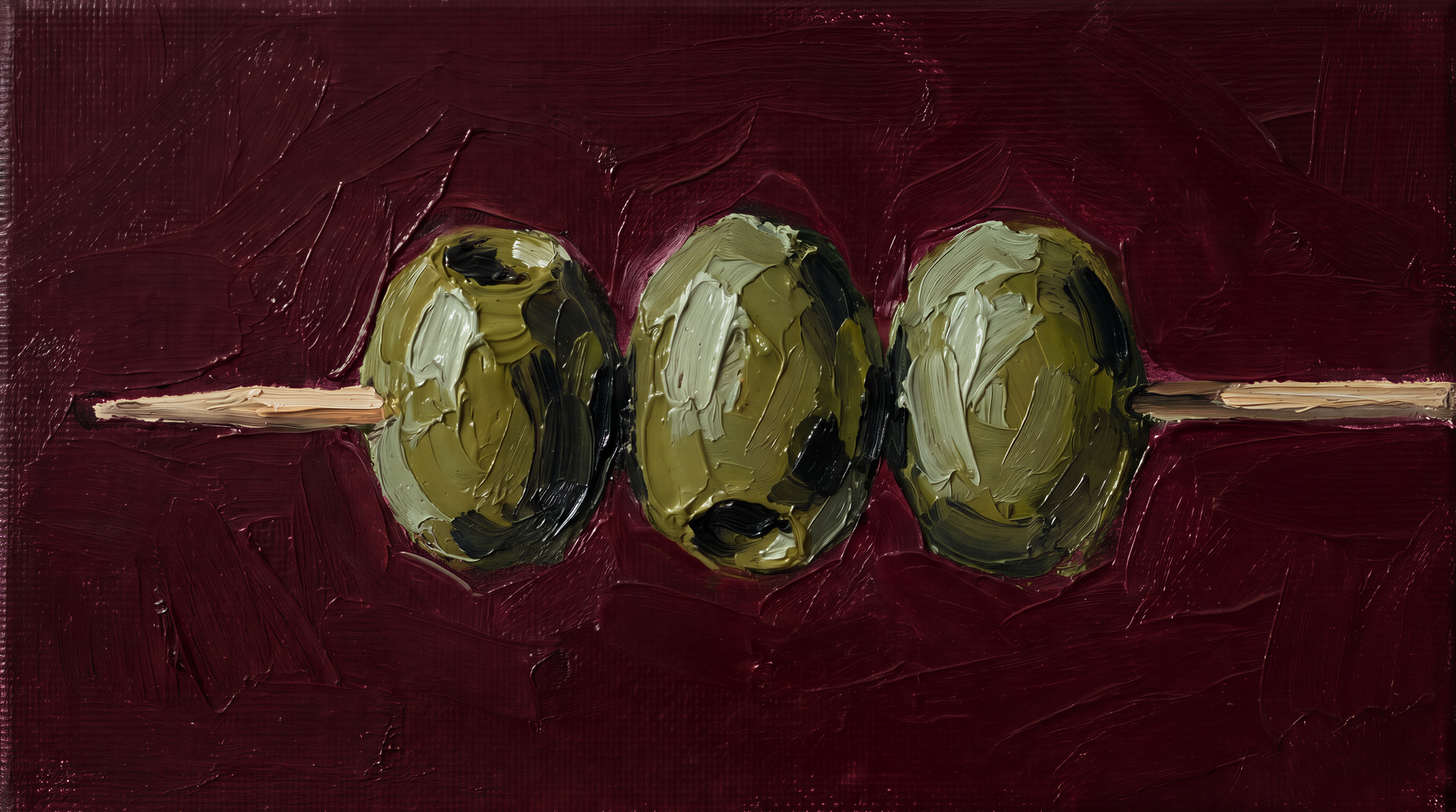 Impasto paint, rendered as paint.
