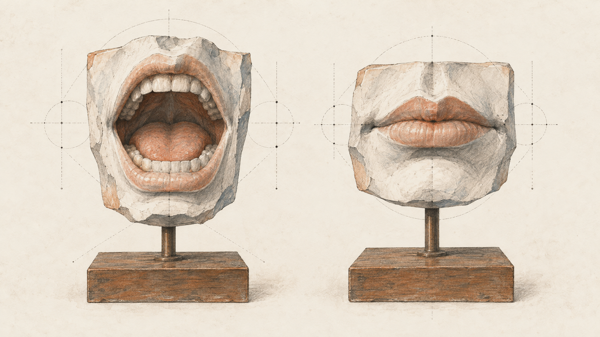 A new face and a new mouth are different promises.