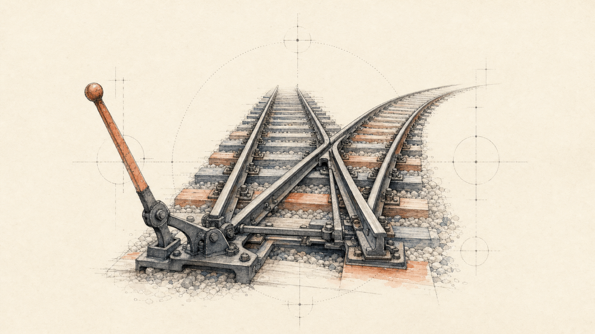 A fallback is a second track, laid long before the derailment.