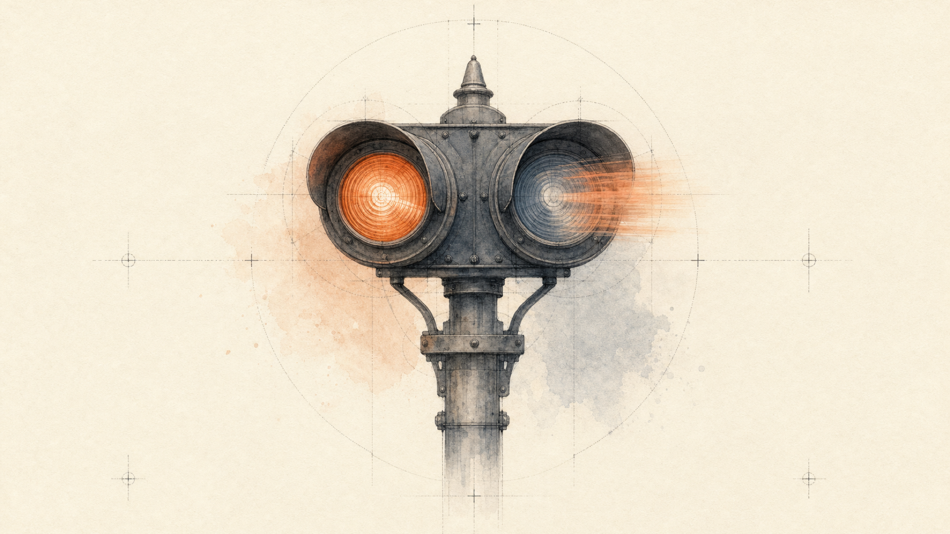 One lamp is steady, one is blinking. Only one is worth waiting for.
