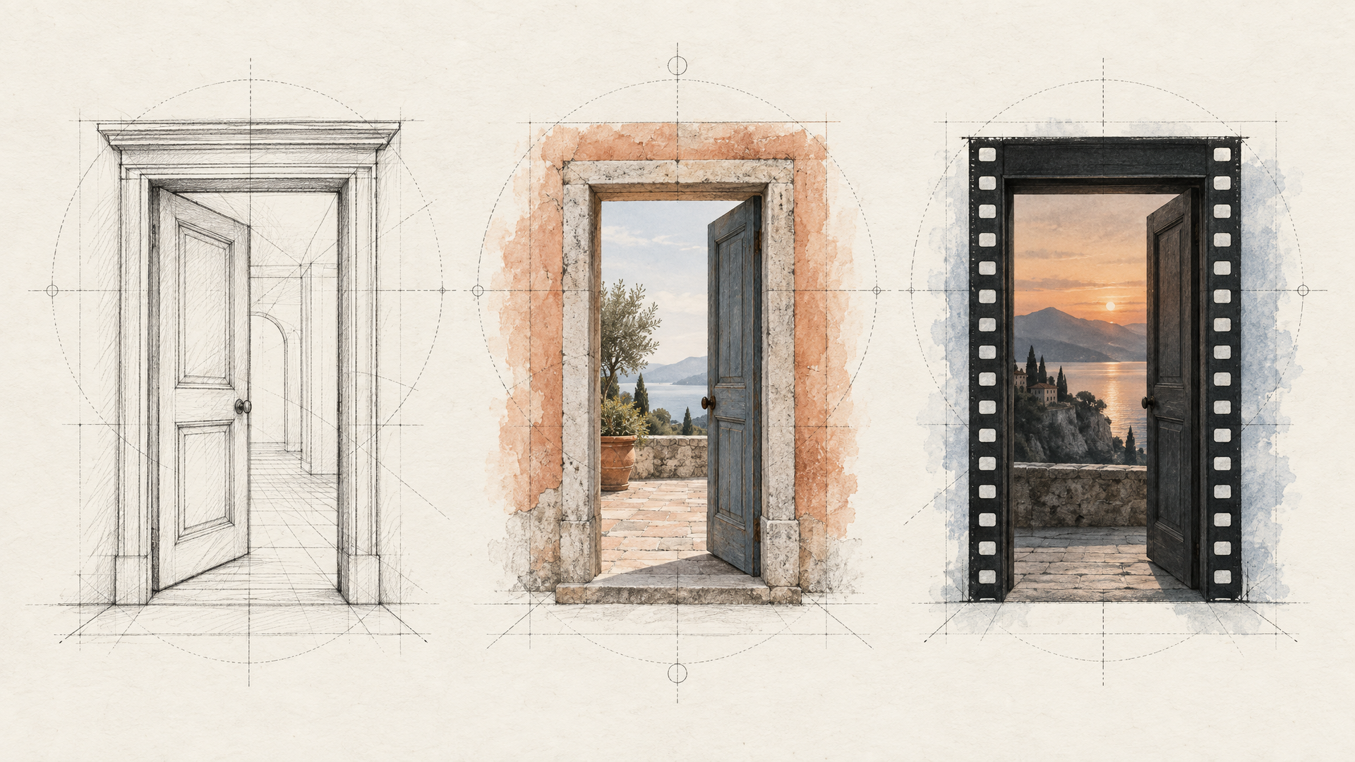 Start from words, a frame or a reference.