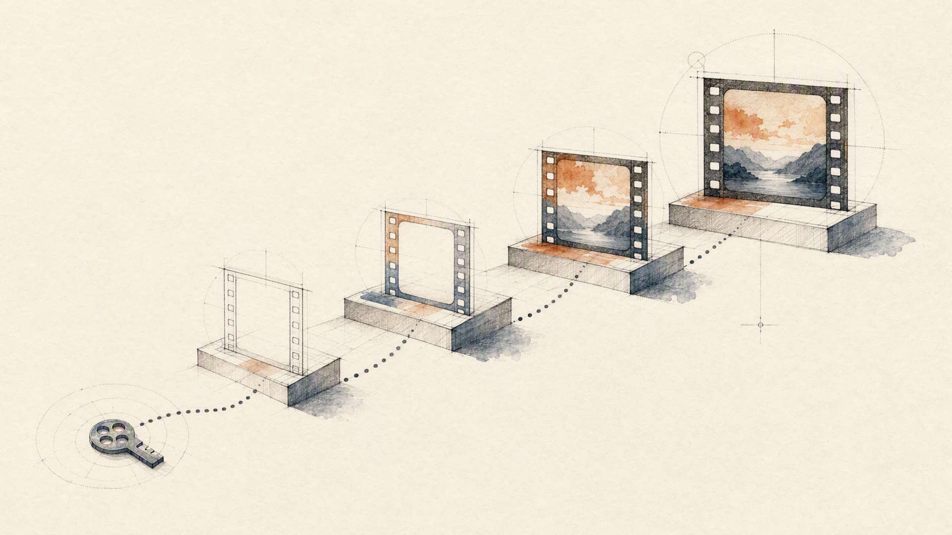 Key, endpoint, payload, poll. Four steps, then video.