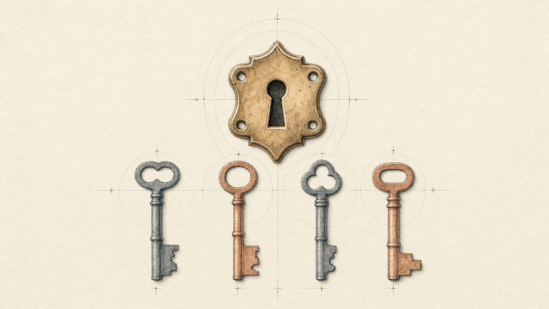 Same door. New key. Every version.