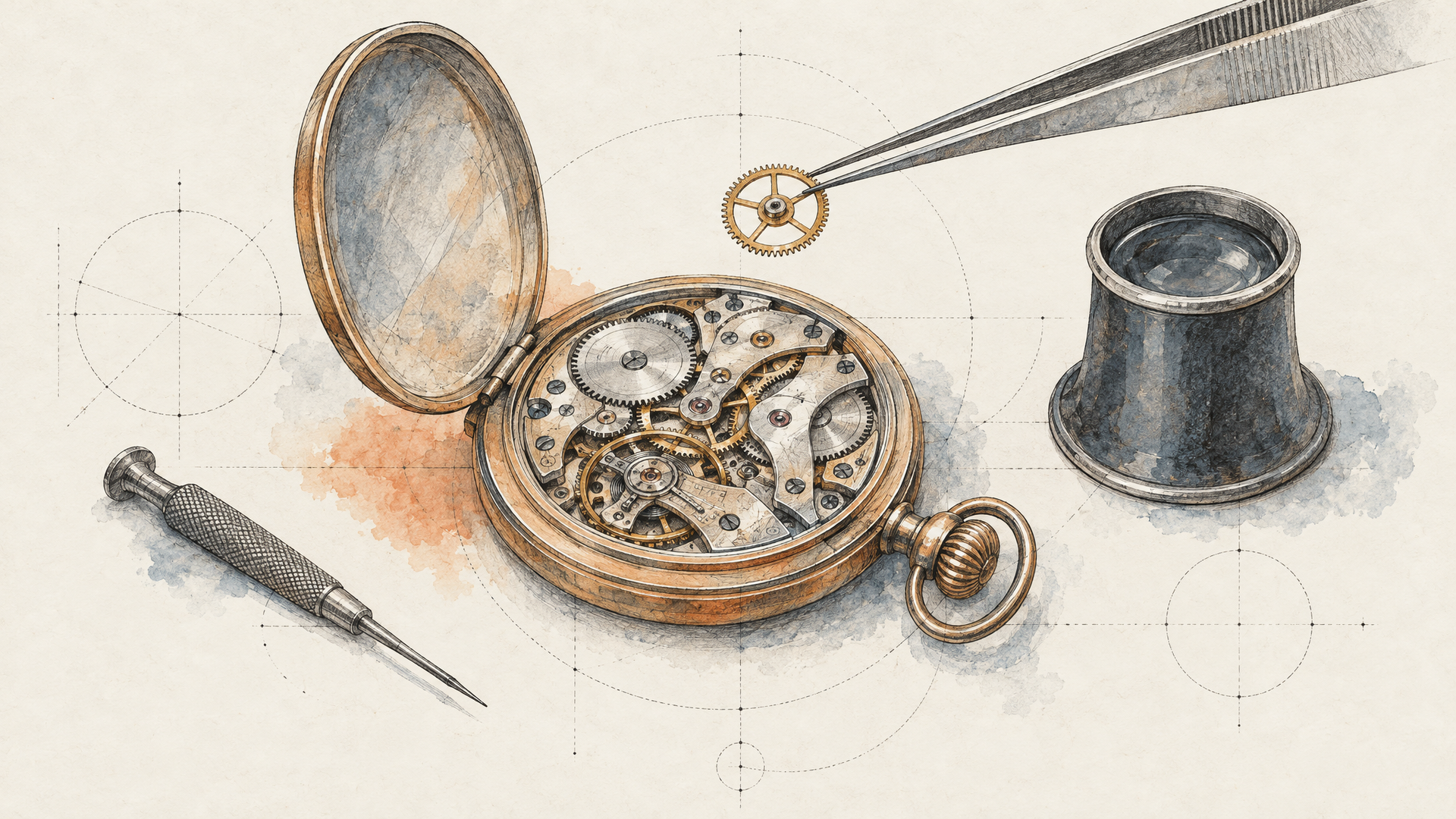 One gear at a time, or the clock stops.