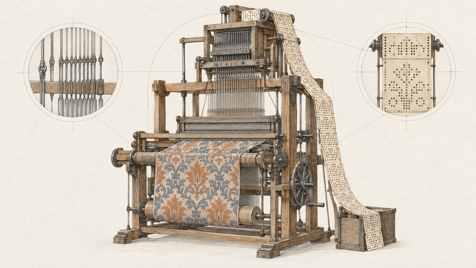 Write the pattern once and the loom remembers.