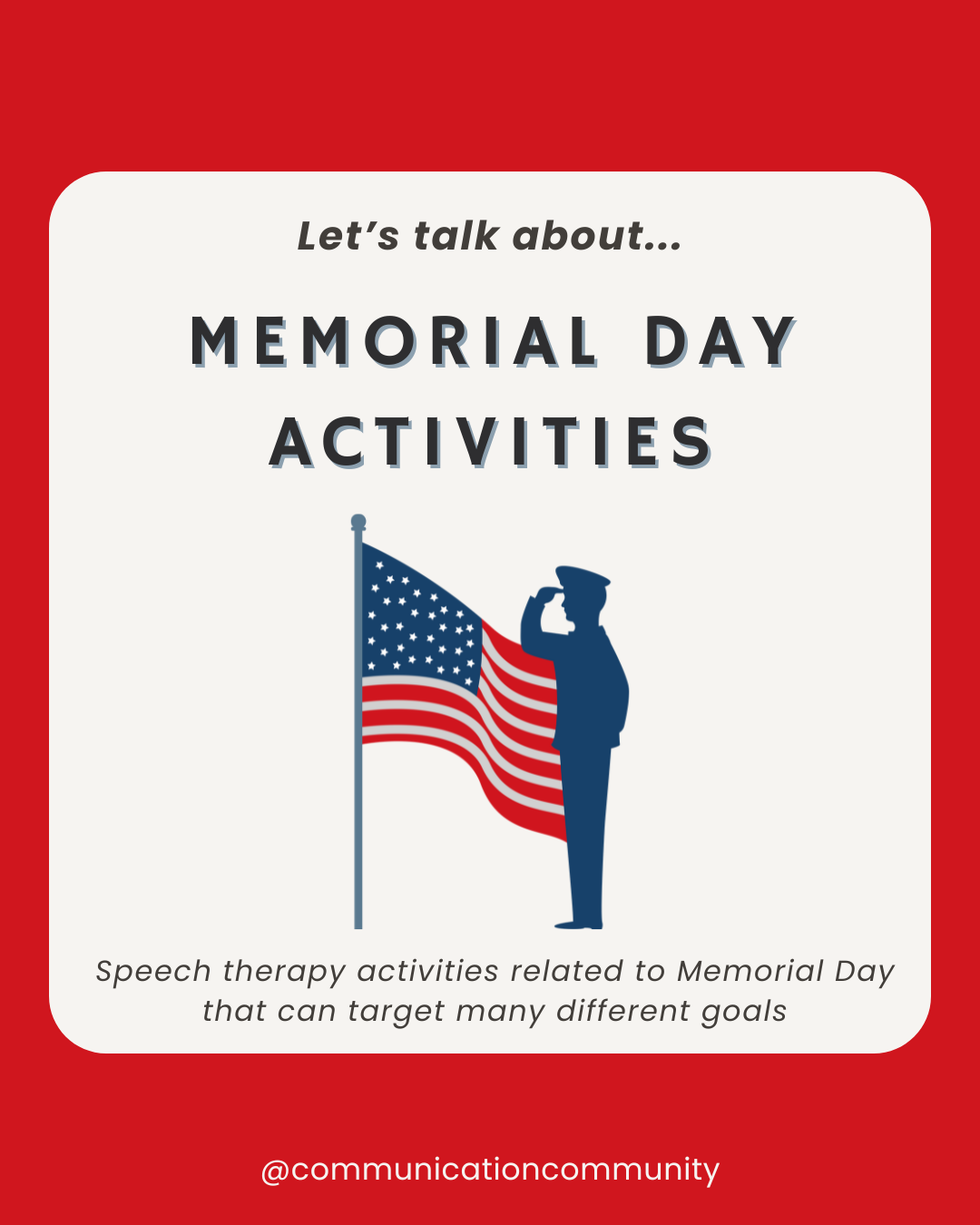 5 Memorial Day Speech Therapy Activities