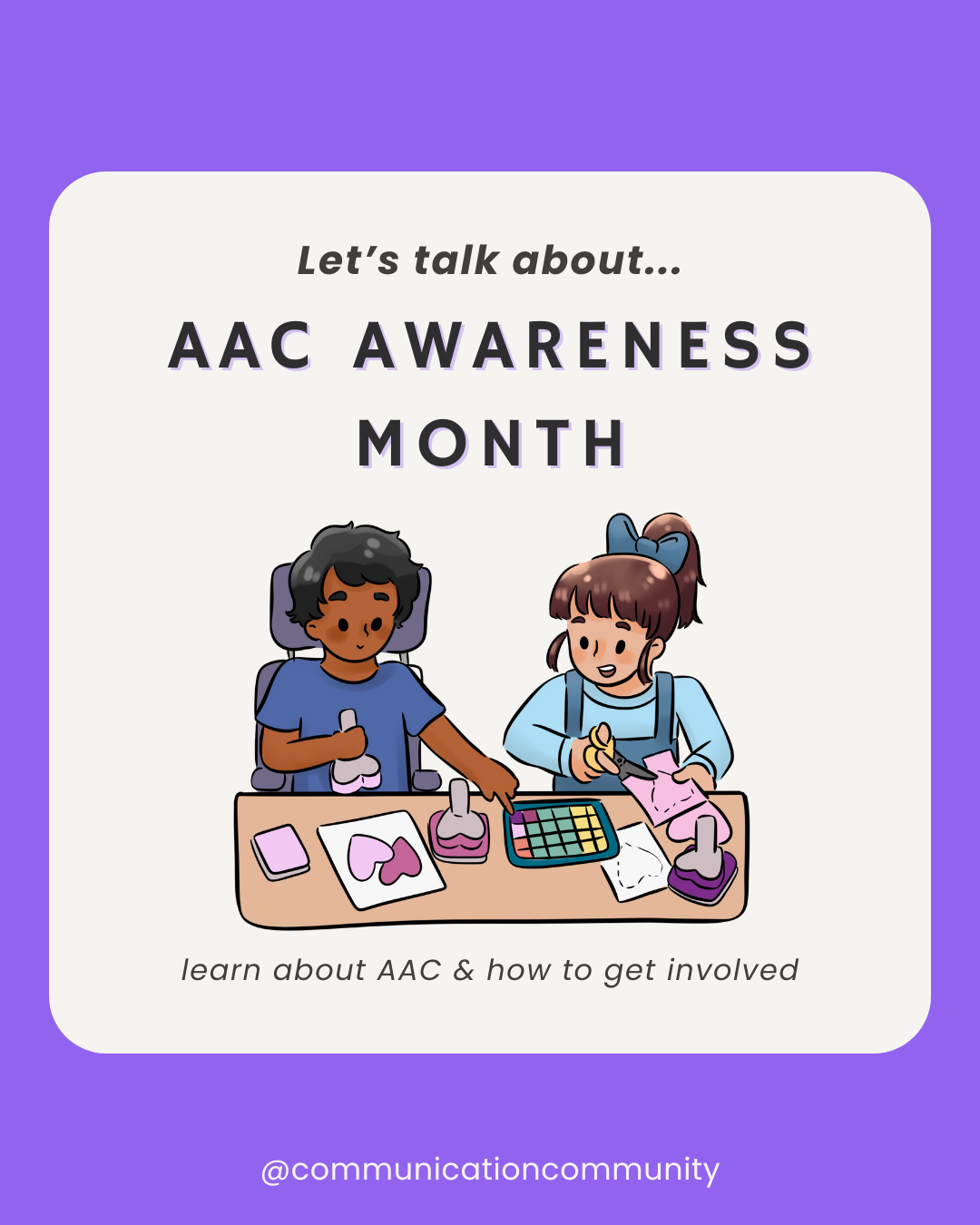 October is AAC Awareness Month: Information About AAC & How to Get Involved