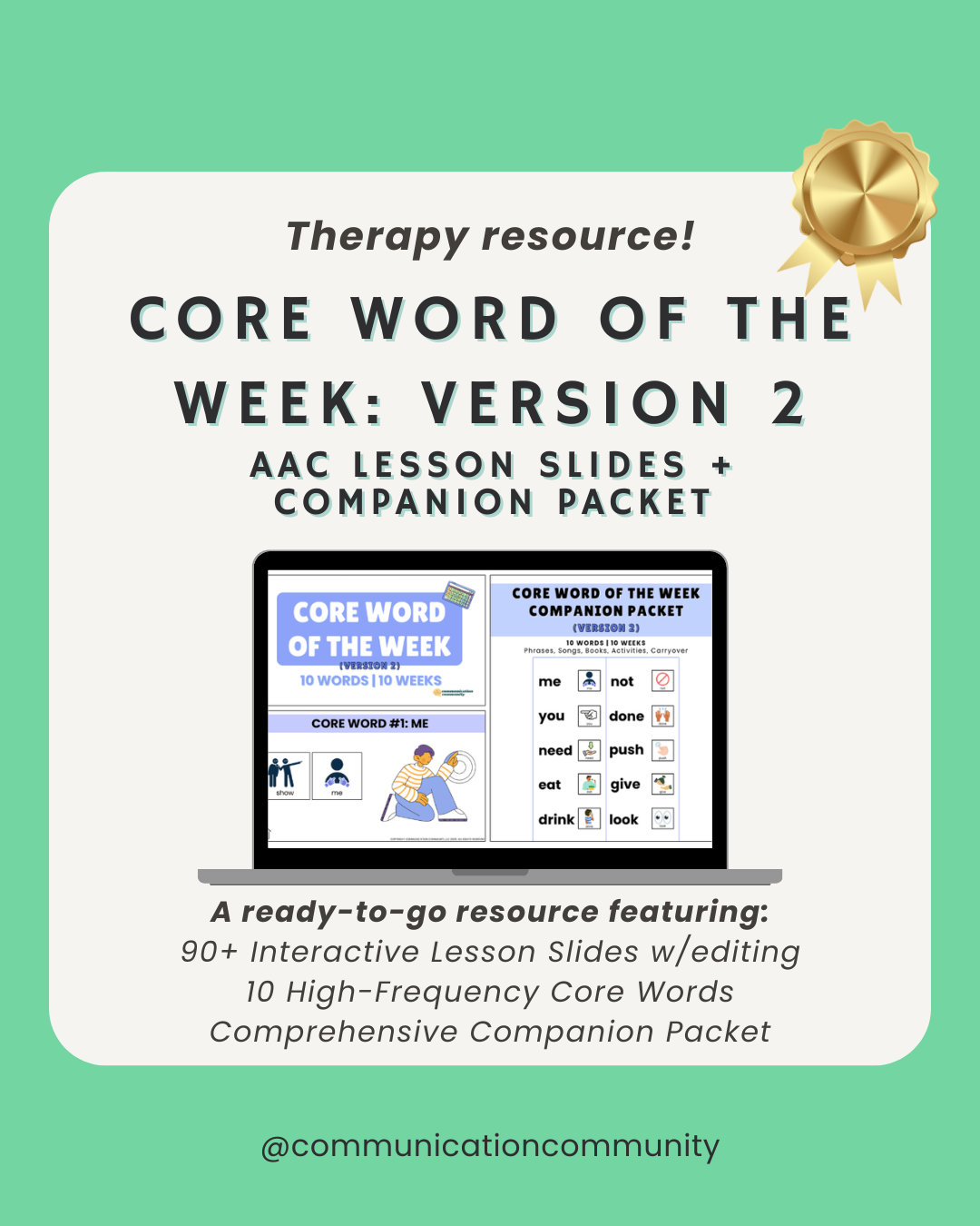 AAC Core Word of the Week: 10 More Core Words + Activities for Speech Therapy