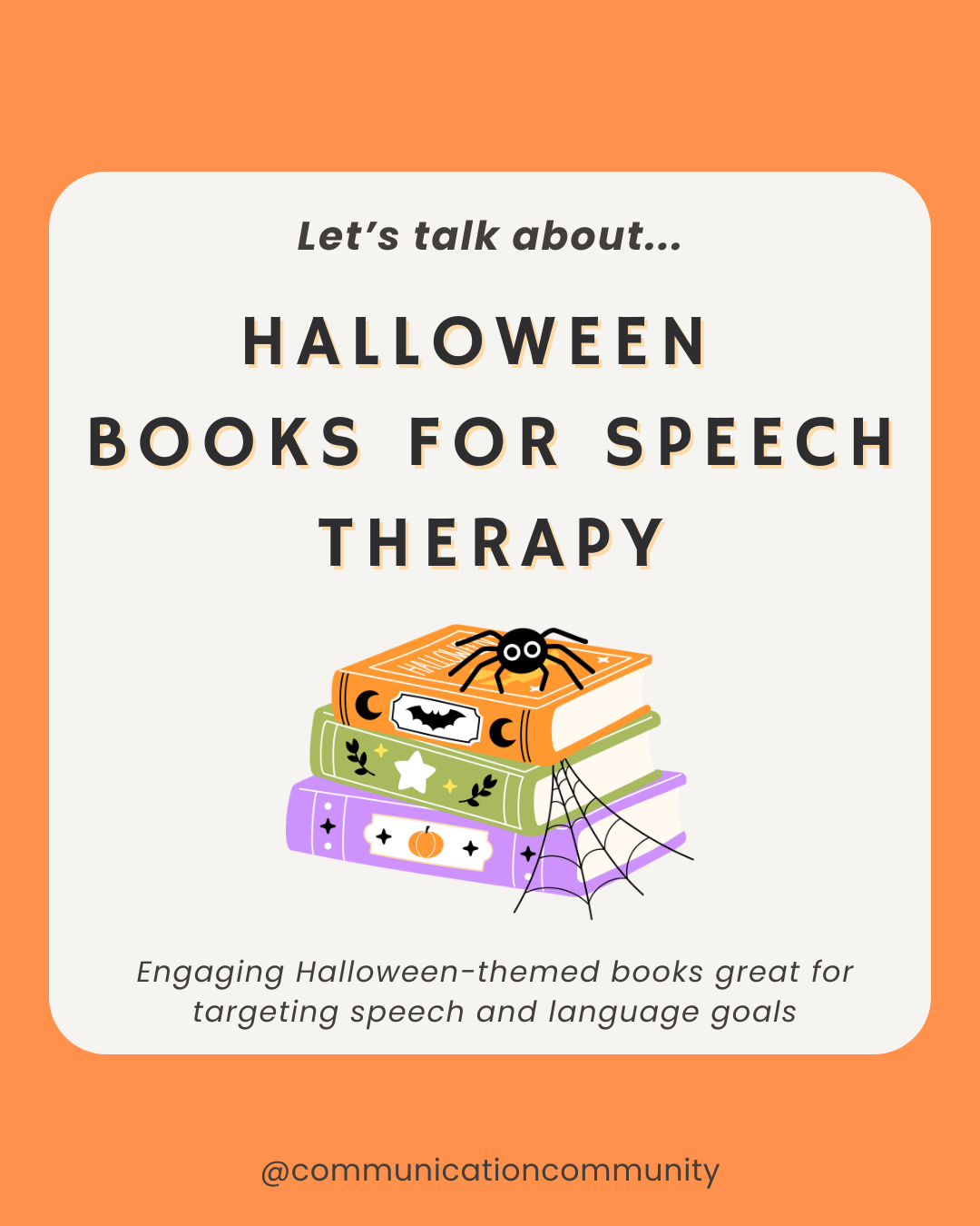 Halloween Books for Speech Therapy