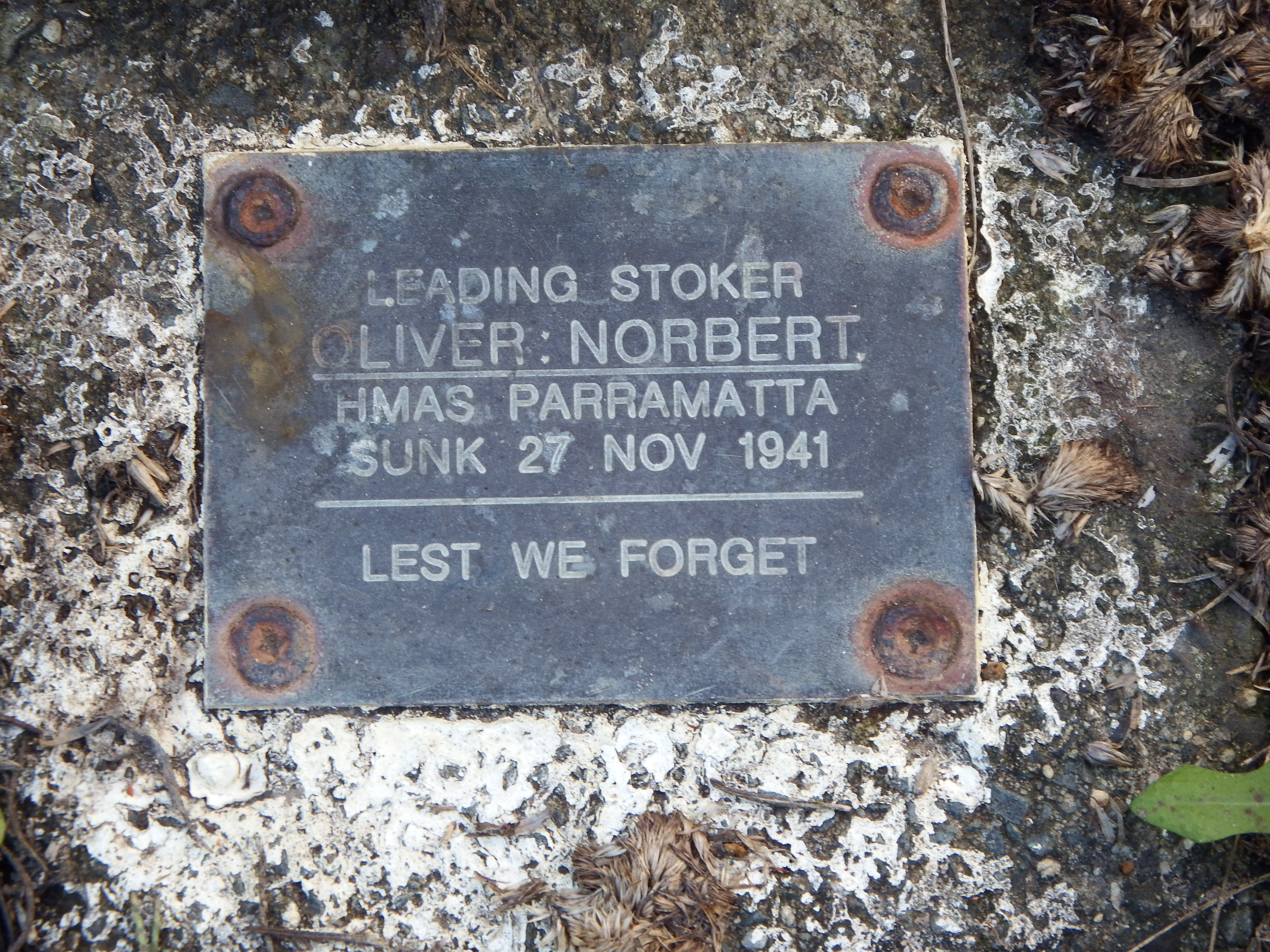 Lest we forget: Norbert Charles Oliver (1904-1941)