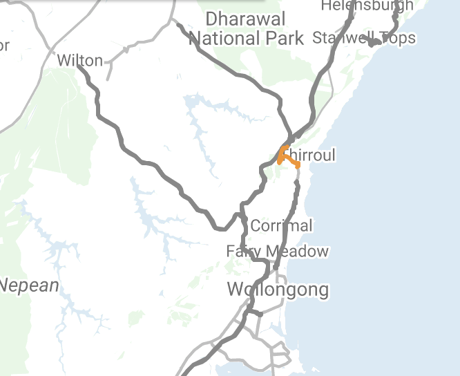 Maintenance closure on Bulli Pass