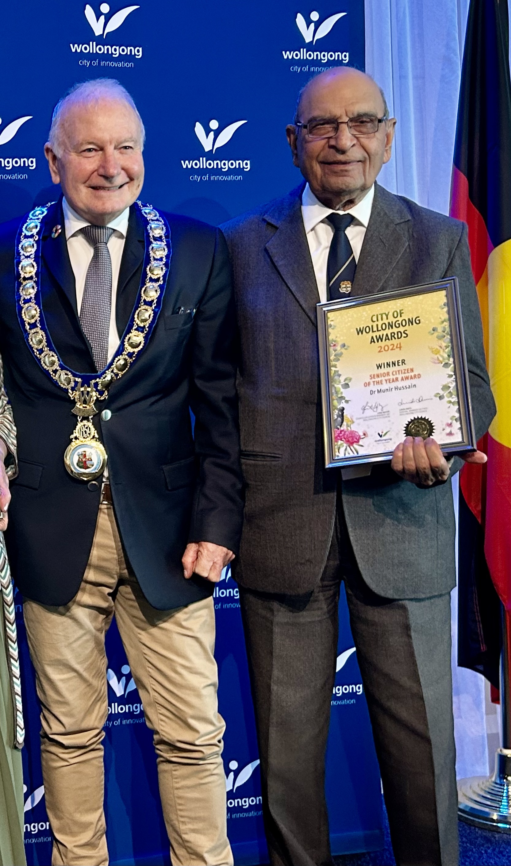 Meet Islamic leader Dr Munir Hussain, Wollongong’s 2024 Senior Citizen of the Year
