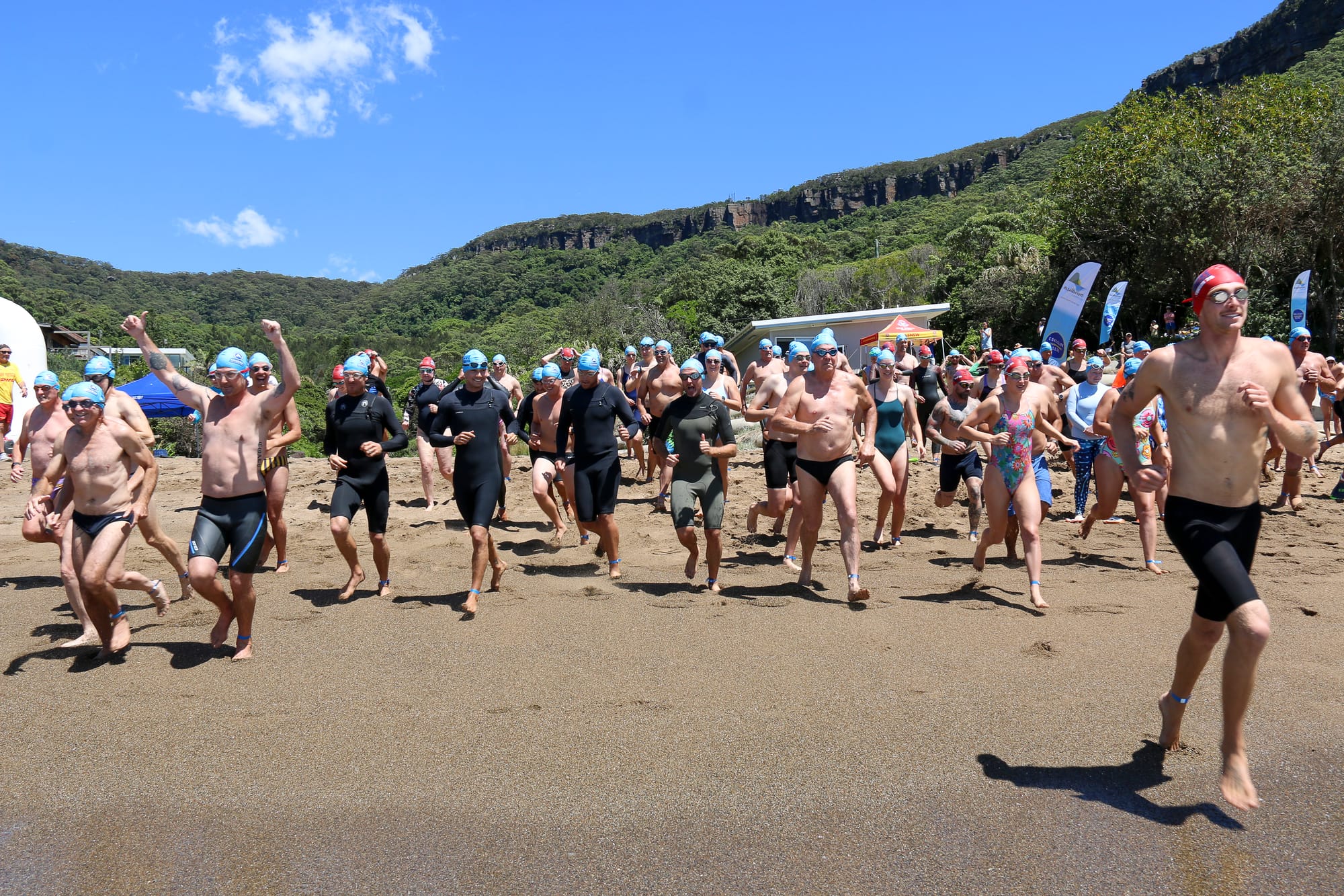 Coalcliff’s iconic Beach to Bombie ocean swim celebrates an inspiring recovery