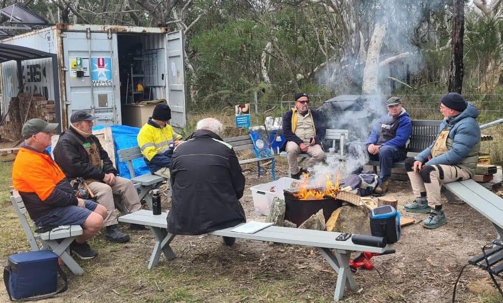 Unpacking boxes in the Shed