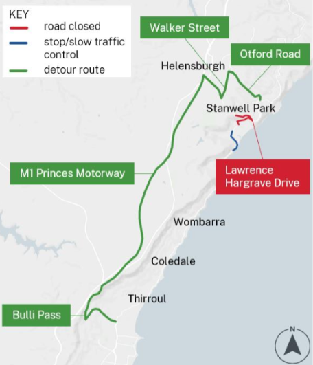 Traffic Alert: Road repairs in Stanwell Tops, Coalcliff and Spring Hill  post image