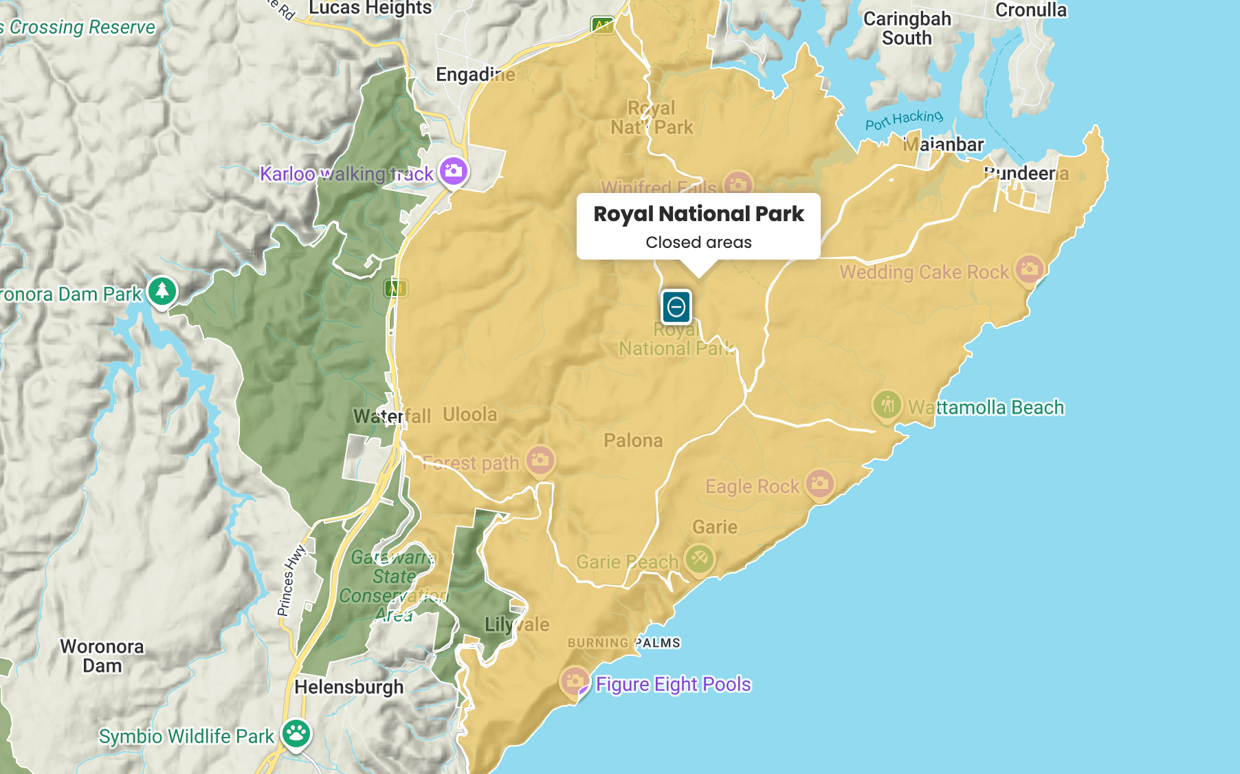 Most of Royal National Park closed for deer cull this week 
												post image